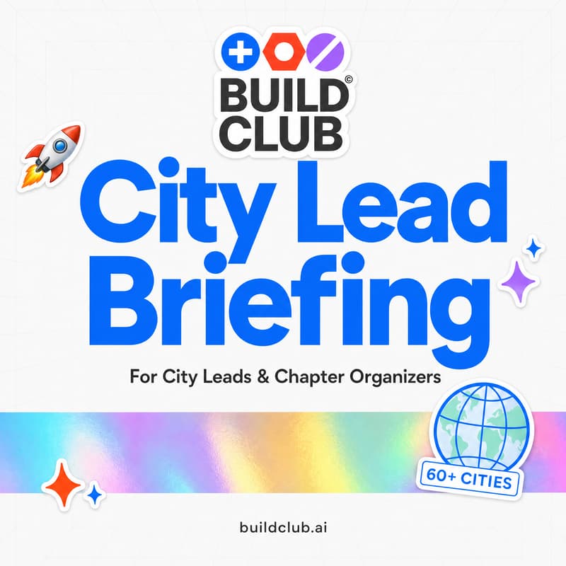 Cover Image for Run Build Club in Your City