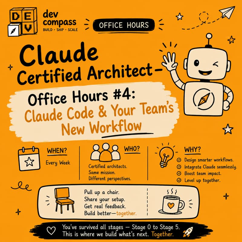 Cover Image for Claude Certified Architect — Office Hours #4: Claude Code & Your Team's New Workflow