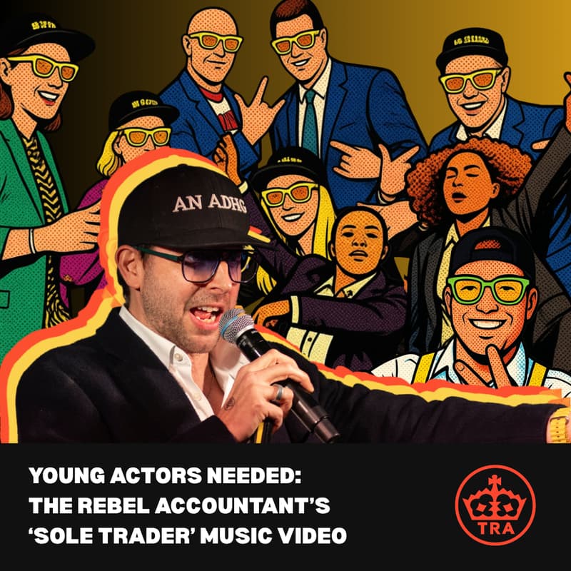 Cover Image for Actors Needed: The Rebel Accountant’s “Sole Trader” Music Video!