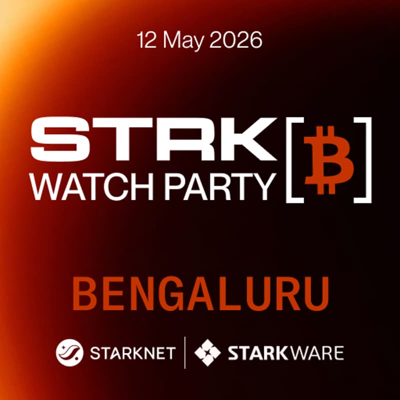 Cover Image for strkBTC Live: Bengaluru Watch Party