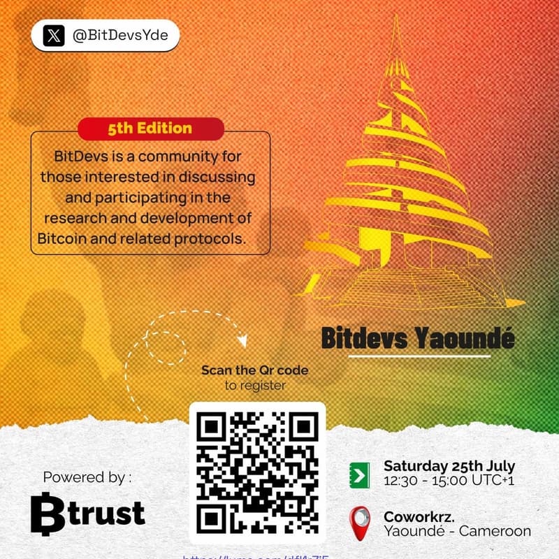 Cover Image for BitDevs Yaounde 5th Edition