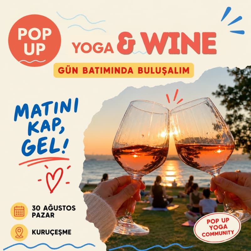 Cover Image for Pop Up Yoga Presents: Yoga & Wine 🧘