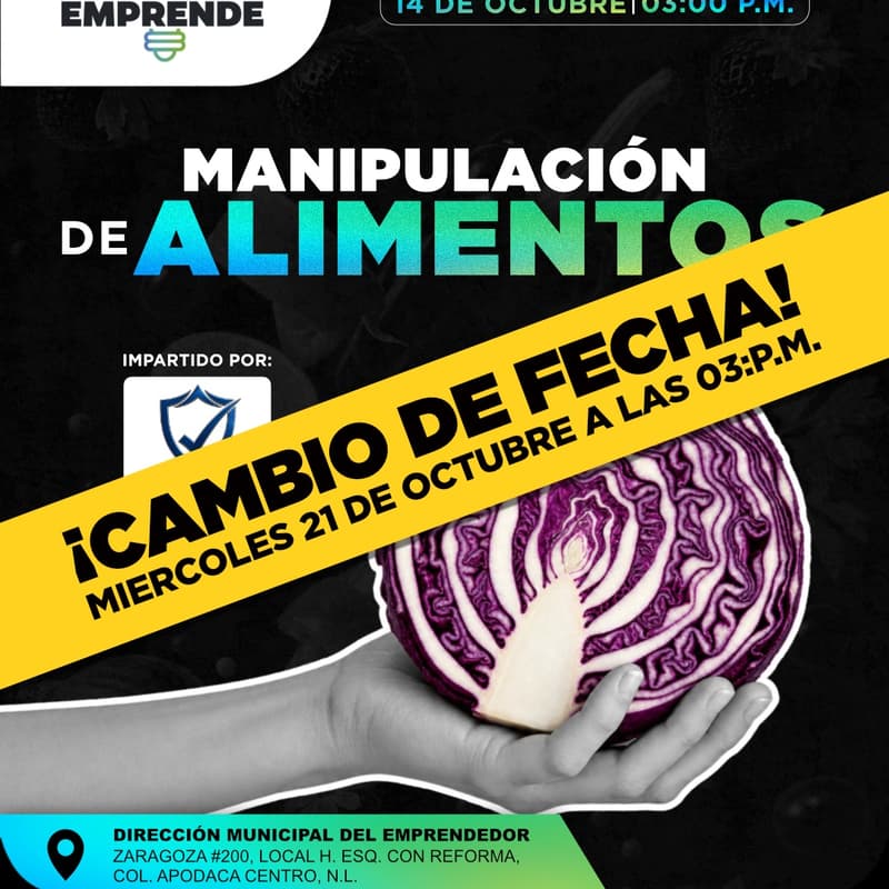 Cover Image for MANIPULACIÓN DE ALIMENTOS (PRESENCIAL)