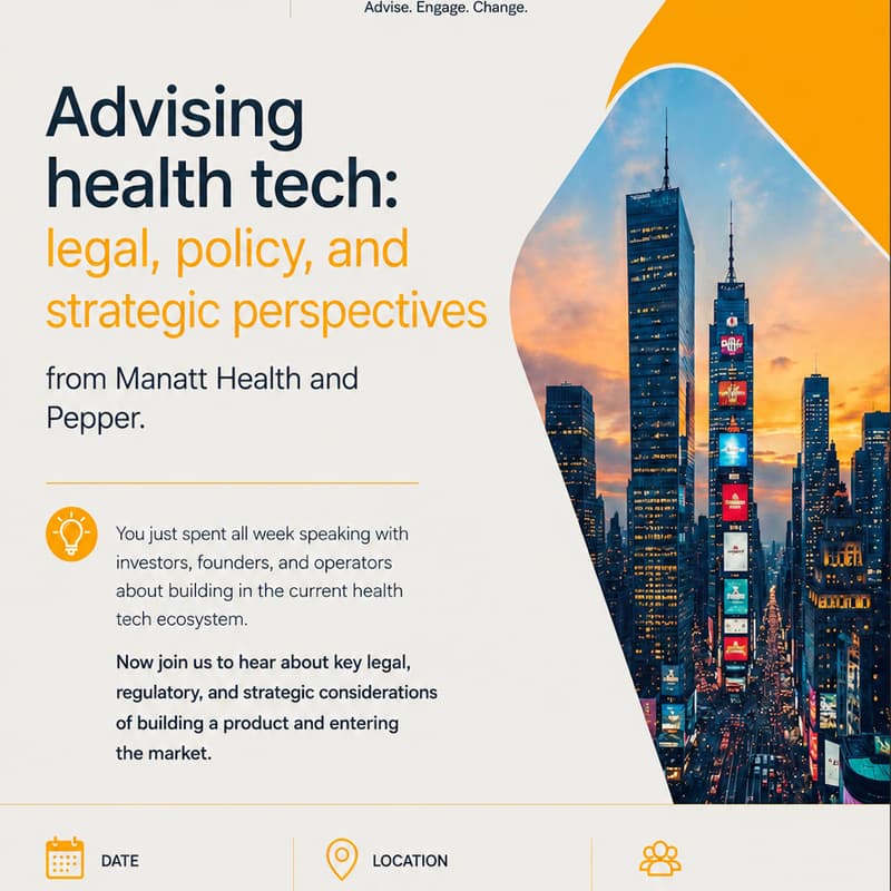 Cover Image for Advising Health Tech: Legal, Policy, and Strategic Perspectives
