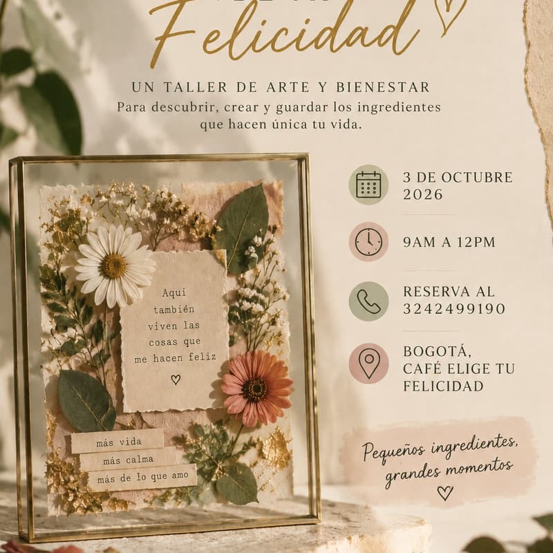Cover Image for Taller La Receta De Mi Felicidad