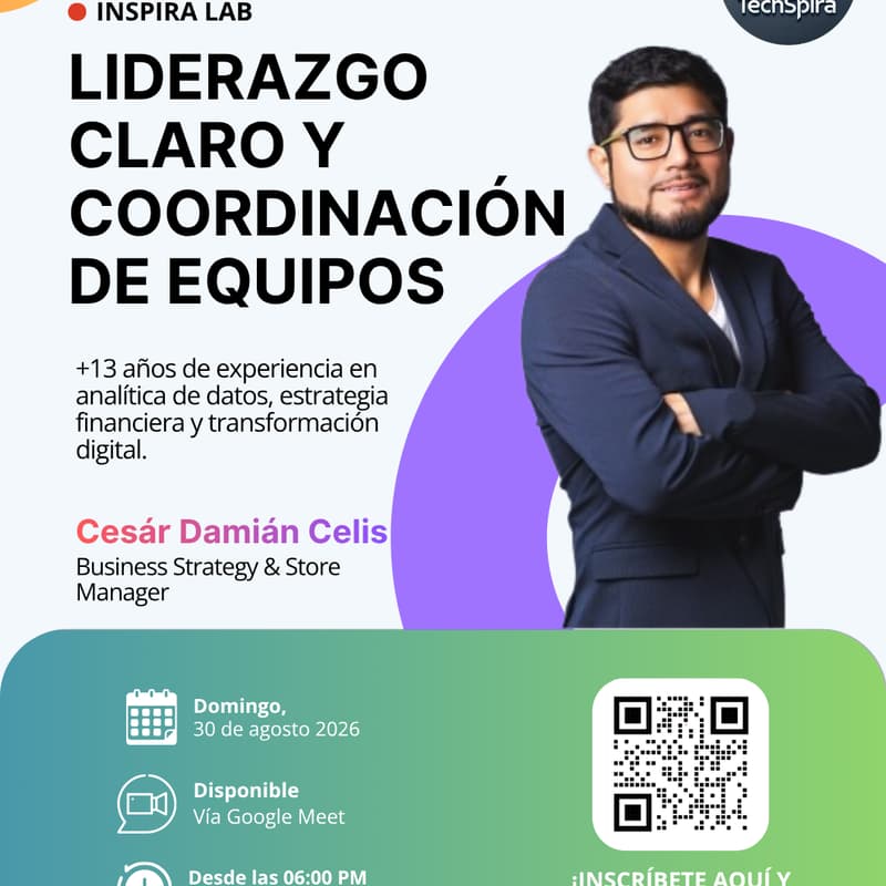 Cover Image for INSPIRA LAB: LIDERAZGO CLARO Y COORDINACIÓN DE EQUIPOS