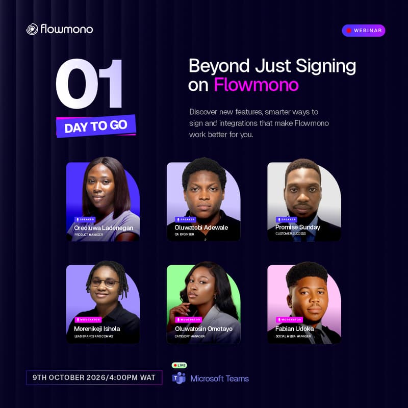 Cover Image for Beyond Just Signing: Discover new features, smarter ways to sign and integrate on Flowmono