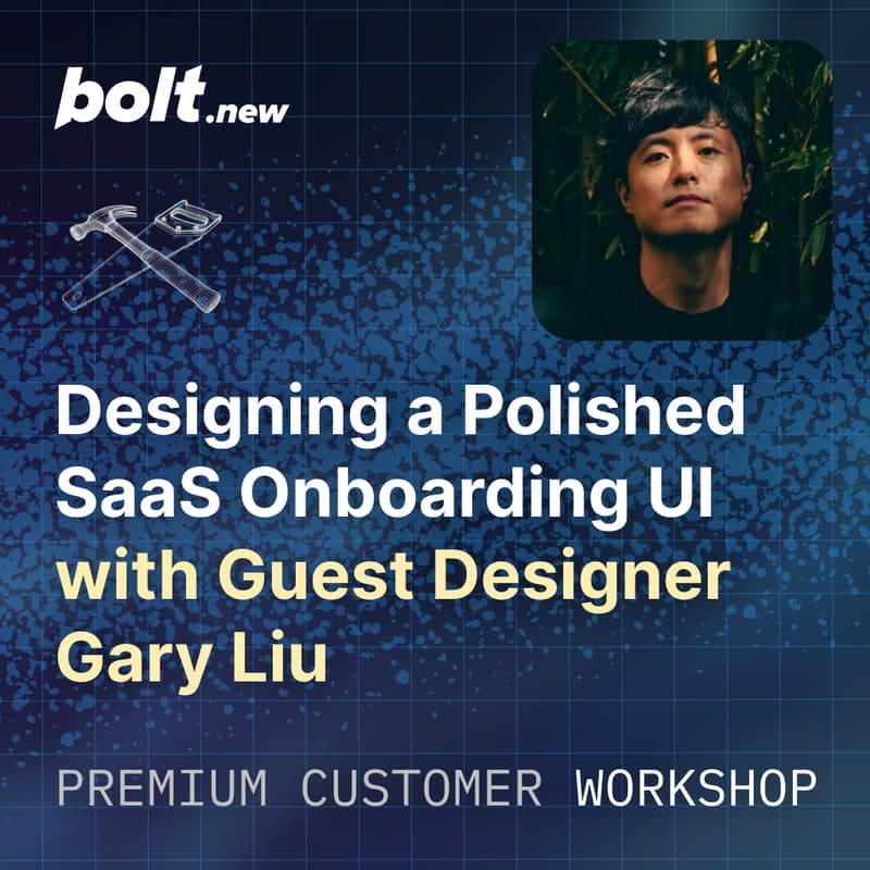 Cover Image for Workshop - Designing a Polished SaaS Onboarding UI with Guest Designer Gary Liu