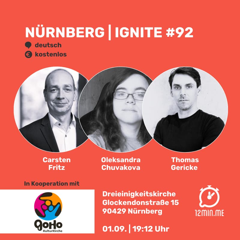 Titelbild für 12MIN.ME | NÜRNBERG | IGNITE 🔥 #92