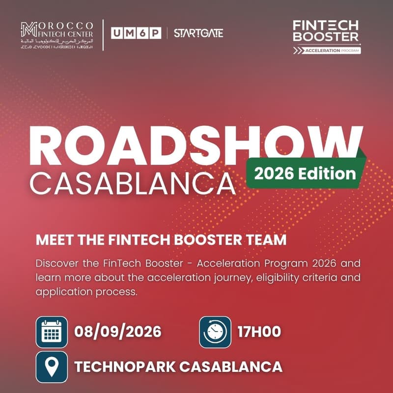 Cover Image for Roadshow Fintech Booster - Accélération : Étape Casablanca