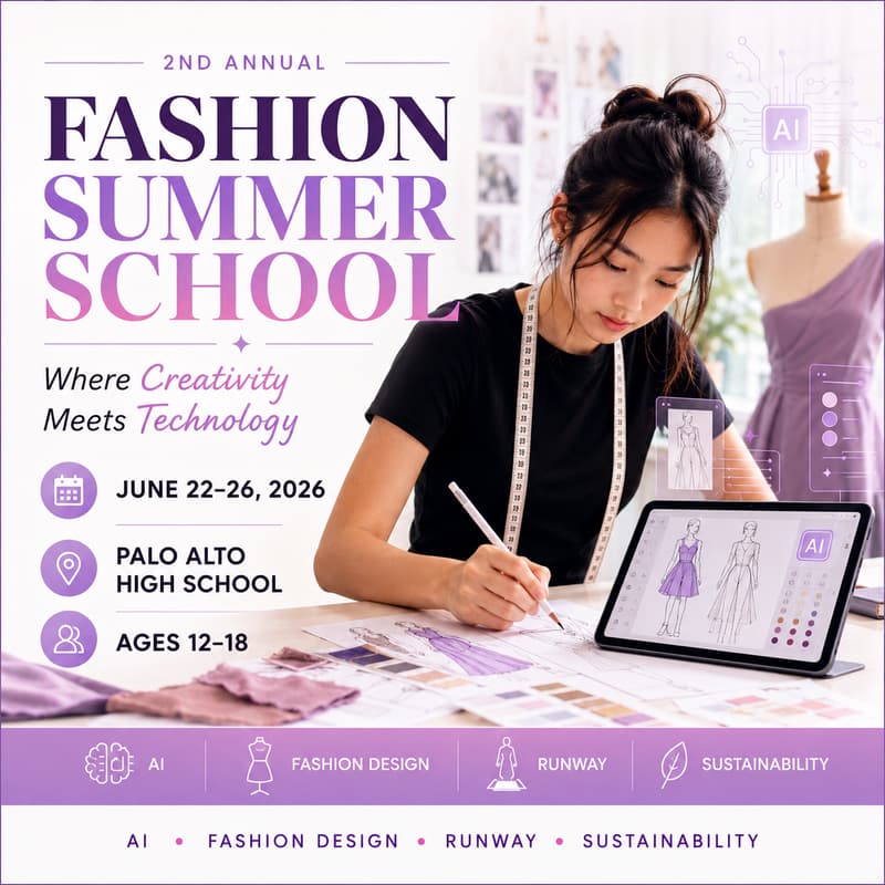 Cover Image for Fashion + AI Summer Camp at Palo Alto High School