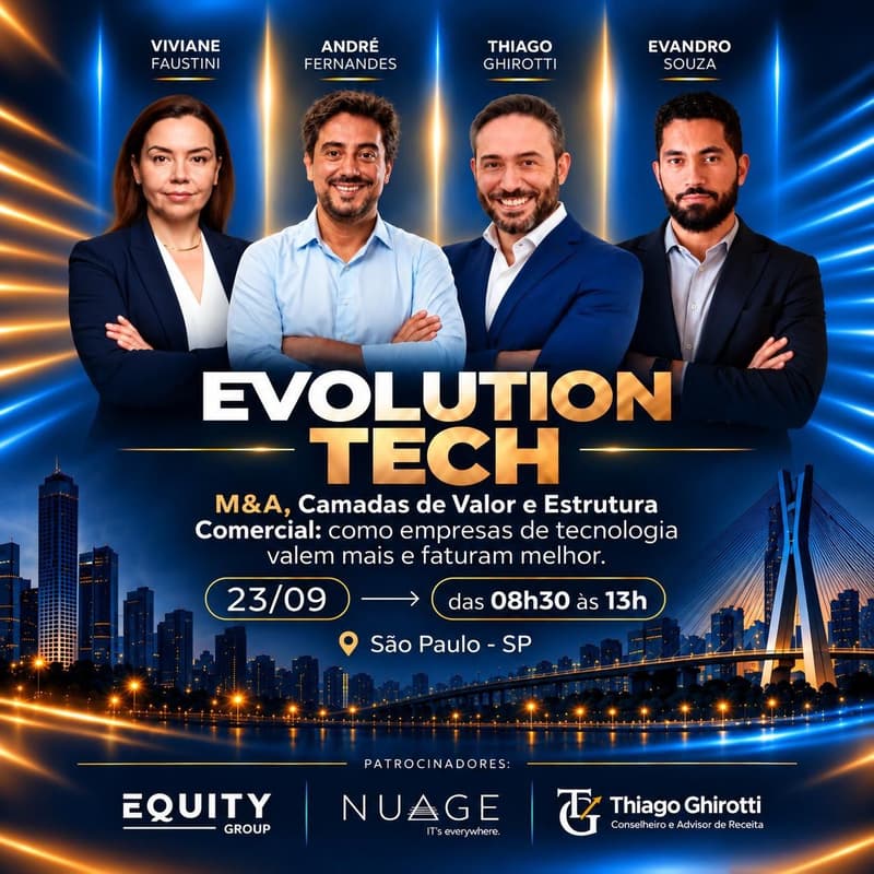 Cover Image for M&A, Camadas de Valor e Estrutura Comercial: como empresas de tecnologia valem mais e faturam melhor
