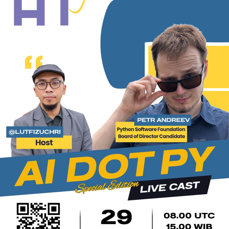Cover Image for AI dot Py Live Cast with Petr Andreev