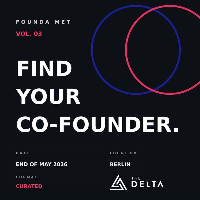 Cover Image for FOUNDA MET x The Delta - Curated Cofounder Dating #3