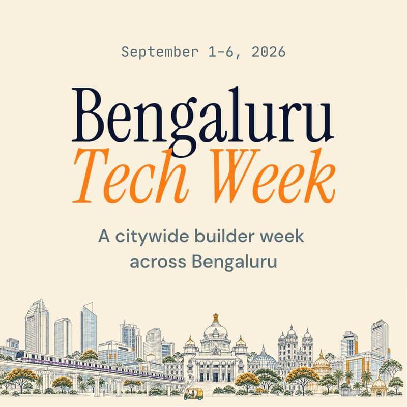 Cover Image for Bengaluru Tech Week 2026