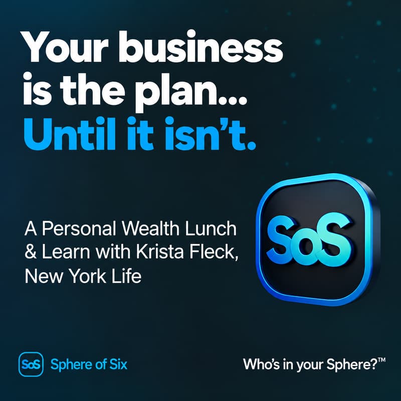 Cover Image for Lunch & Learn on how to build personal wealth while building your business.