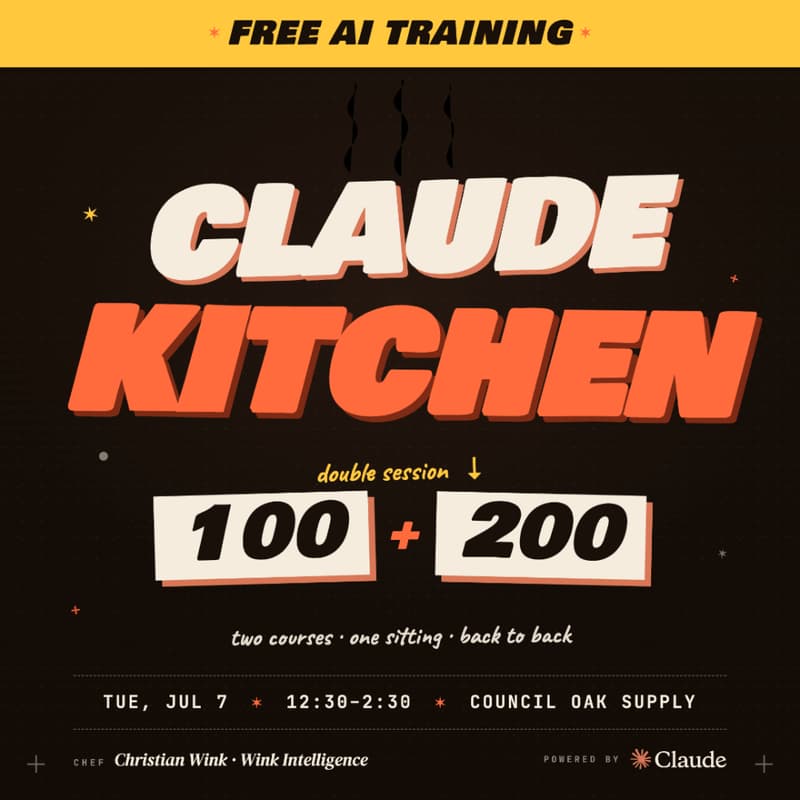 Cover Image for Claude Kitchen AI Training