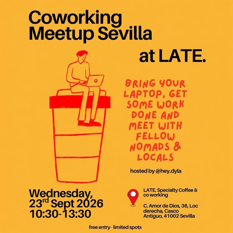Cover Image for Coworking meetup in Sevilla