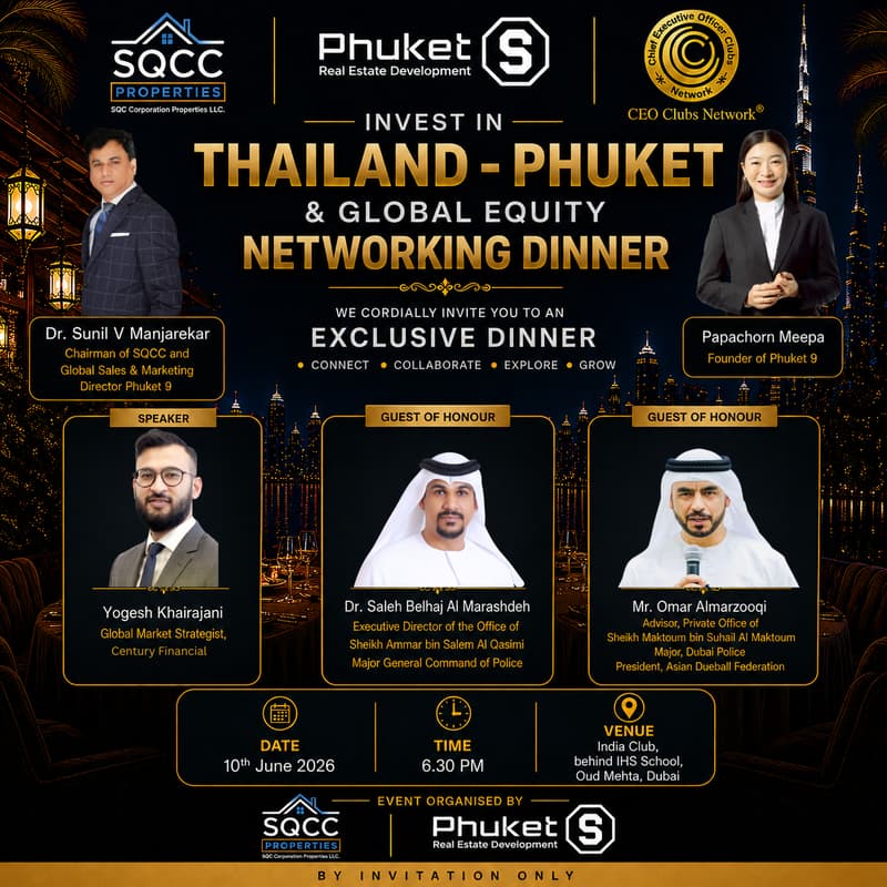 Cover Image for Invest in Thailand - Phuket & Global Equity Networking Dinner