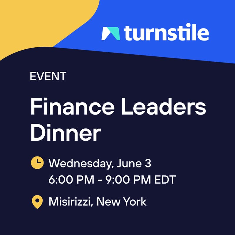 Cover Image for NYC Finance Leaders Dinner with Turnstile