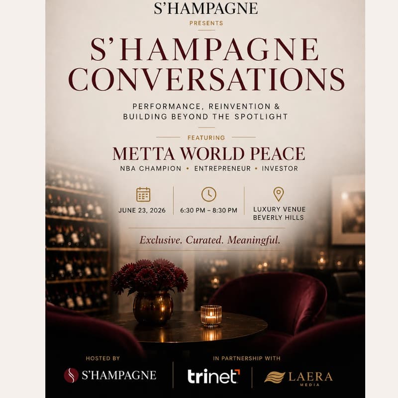 Cover Image for 🎤with Metta World Peace | Sports, Business & Leadership | S’HAMPAGNE Conversations