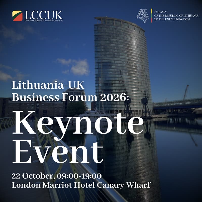 Cover Image for Lithuania-UK Business Forum 2026: KEYNOTE EVENT