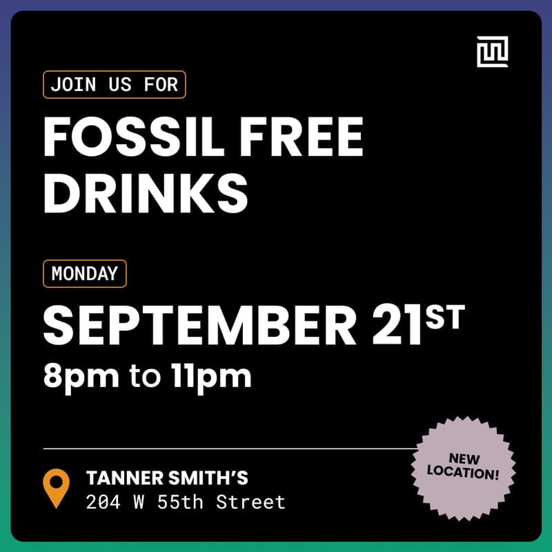 Cover Image for Fossil Free Drinks — Fourth Annual