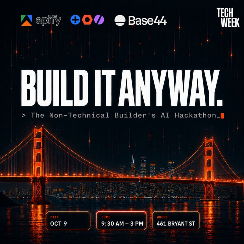 Cover Image for Build It Anyway: Signal Hunt with Apify | SF Tech Week Hackathon for Non-Technical Builders