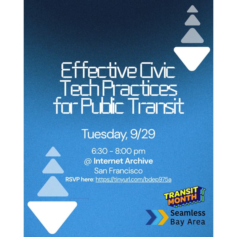 Cover Image for Effective Civic Tech Practices for Public Transit
