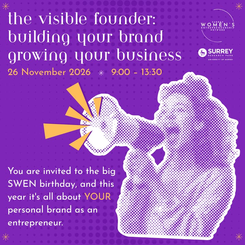 Cover Image for Surrey Women's Entrepreneurship Network - The Visible Founder: building your brand, growing your business