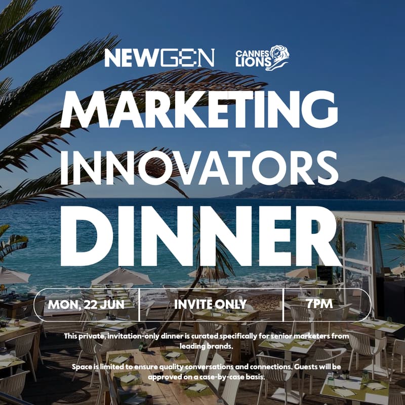 Cover Image for NewGen Marketing Innovators Dinner | Cannes Lions 2026