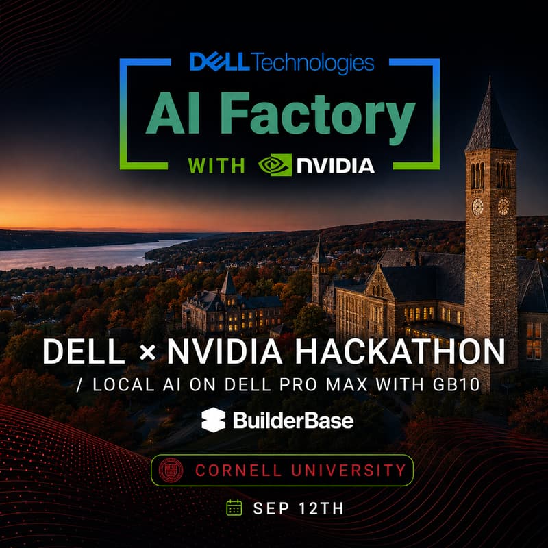 Cover Image for Dell x NVIDIA Hackathon / Local AI on Dell Pro Max with GB10 -- Cornell