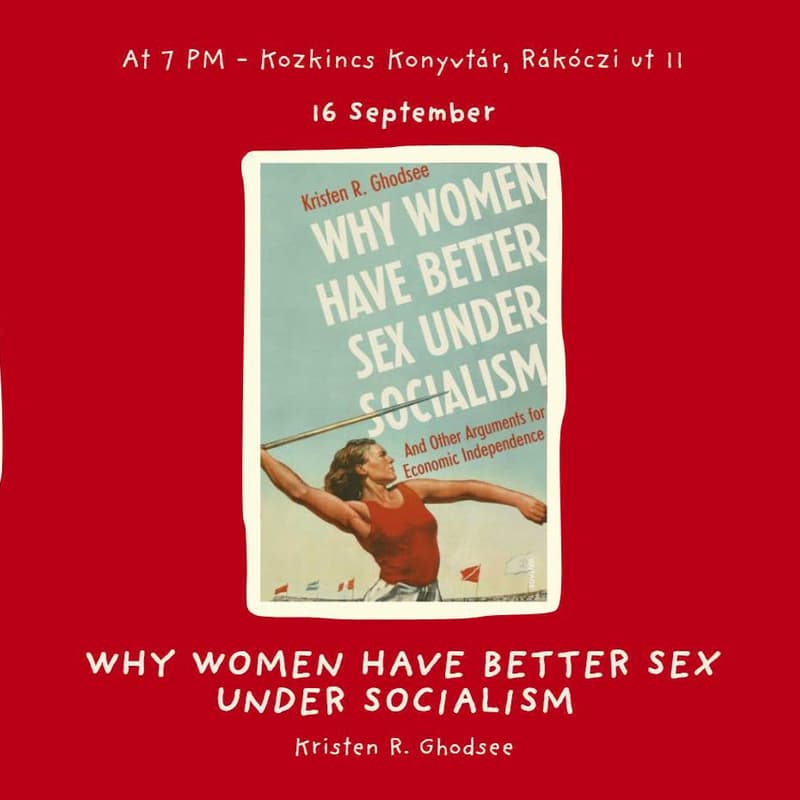 Cover Image for Feminist book club (Feminista Meet Up) Why women have better sex under socialism ?