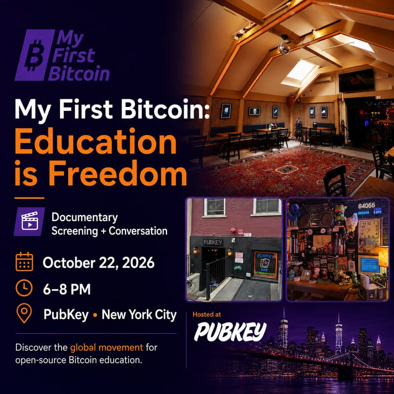 Cover Image for My First Bitcoin: Education Is Freedom
