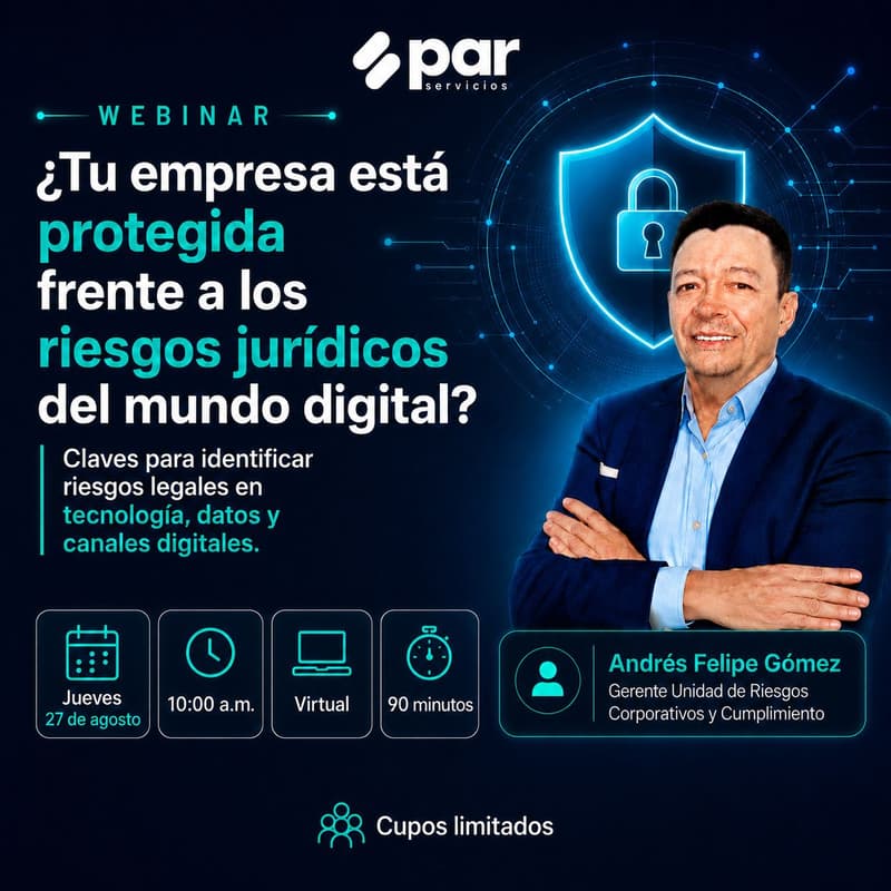 Cover Image for [Webinar] Cumplimiento | Protección Jurídica de la tecnología y los entornos digitales Empresariales