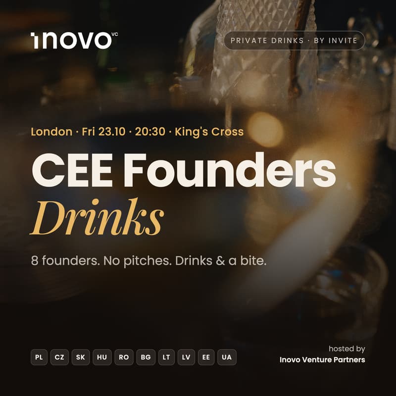 Cover Image for CEE Founders Drinks · hosted by Inovo
