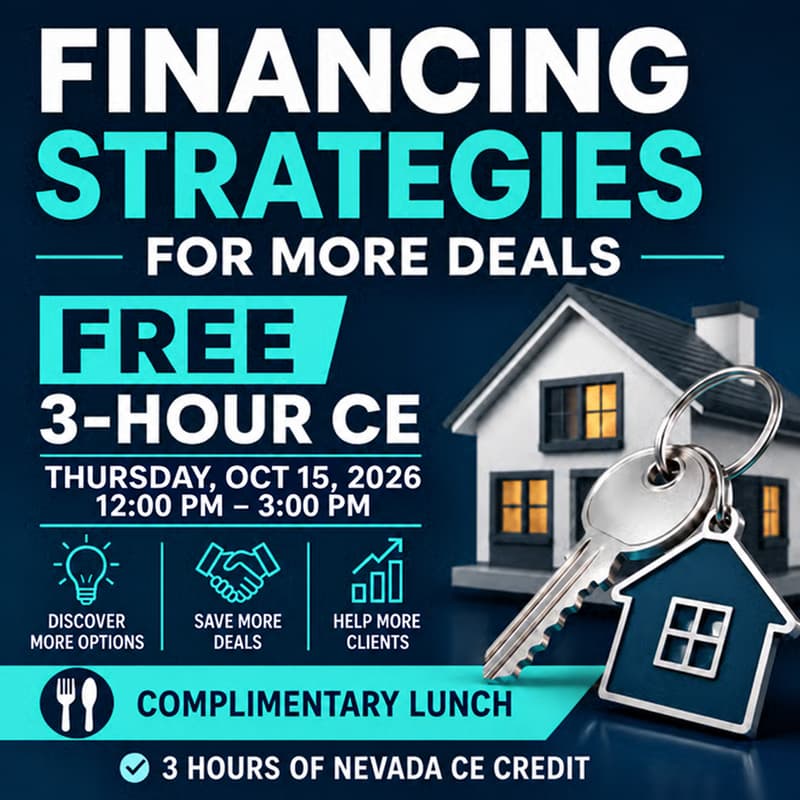 Cover Image for FREE 3-Hour CE | Financing Strategies For More Deals