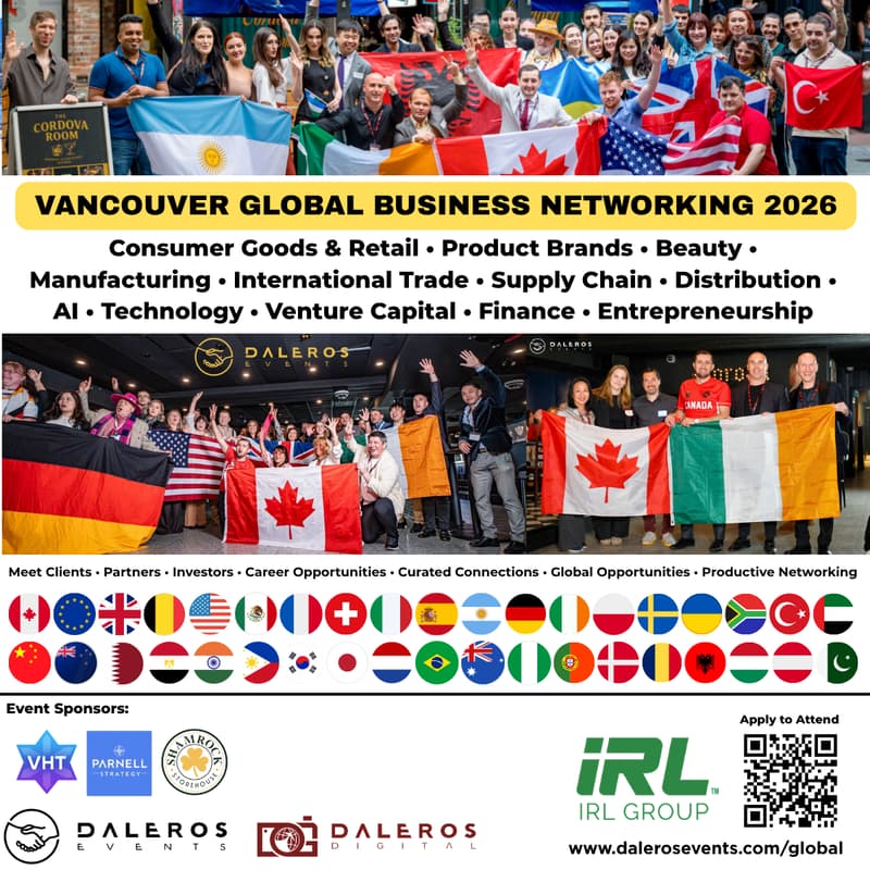 Cover Image for 🇨🇦🤝🌎 Consumer Goods • Product Brands • Beauty • Manufacturing • International Trade • Supply Chain • AI • Technology • Venture Capital