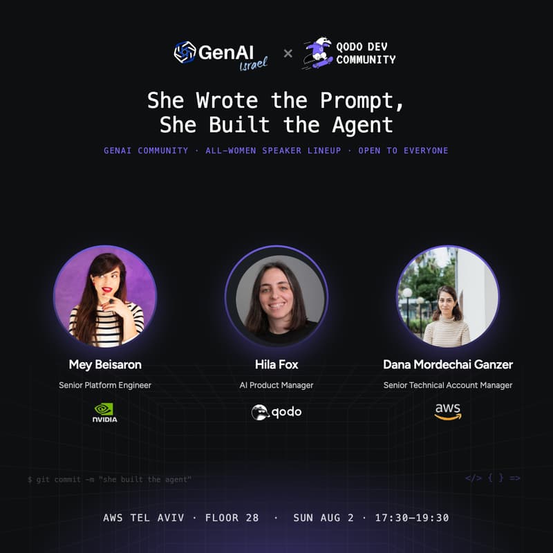 Cover Image for She Wrote the Prompt, She Built the Agent: An All-Women Night on the AI Dev Lifecycle