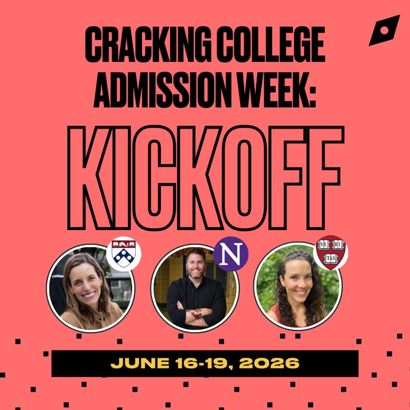 Cover Image for Cracking College Admission Week: Kickoff