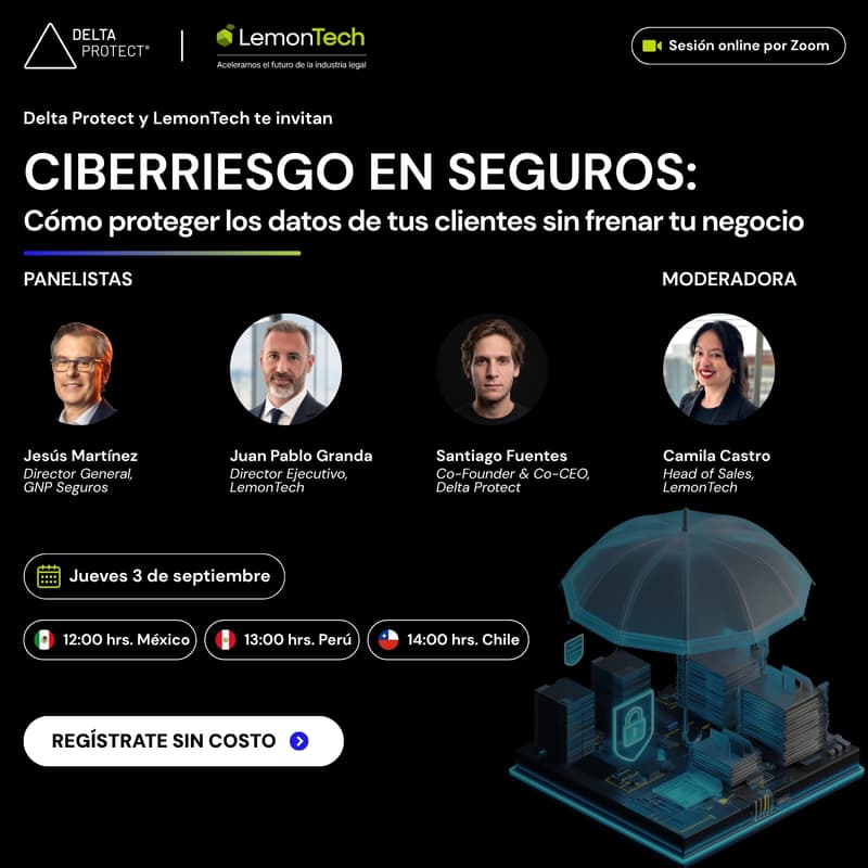 Cover Image for Webinar | Ciberriesgo en seguros: cómo proteger los datos de tus clientes sin frenar tu negocio