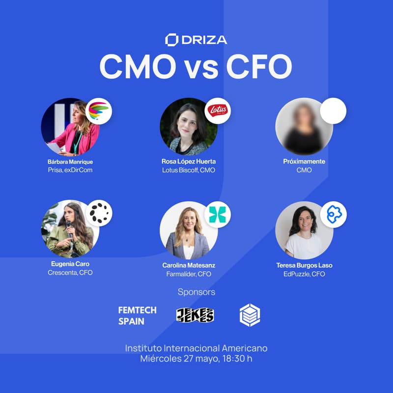 Cover Image for CMO vs CFO by Driza | Dos perfiles imprescindibles para el crecimiento de una empresa