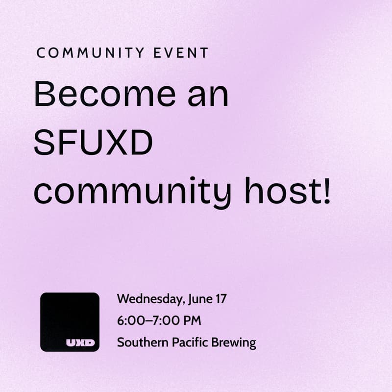 Cover Image for Become an SFUXD community host!