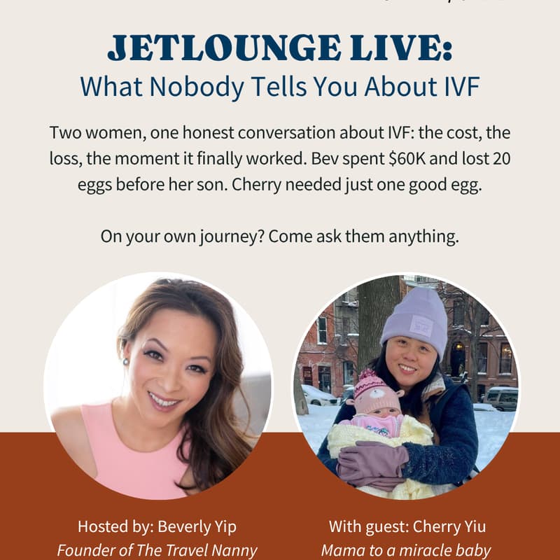Cover Image for JetLounge LIVE: What Nobody Tells You About IVF