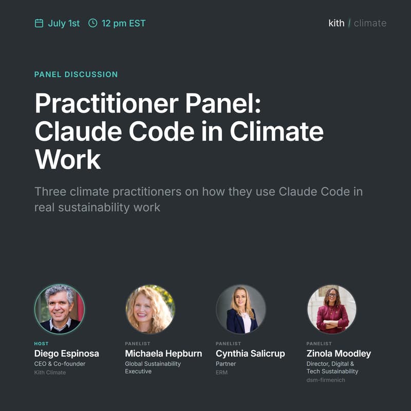Cover Image for Practitioner Panel: Claude Code in Climate