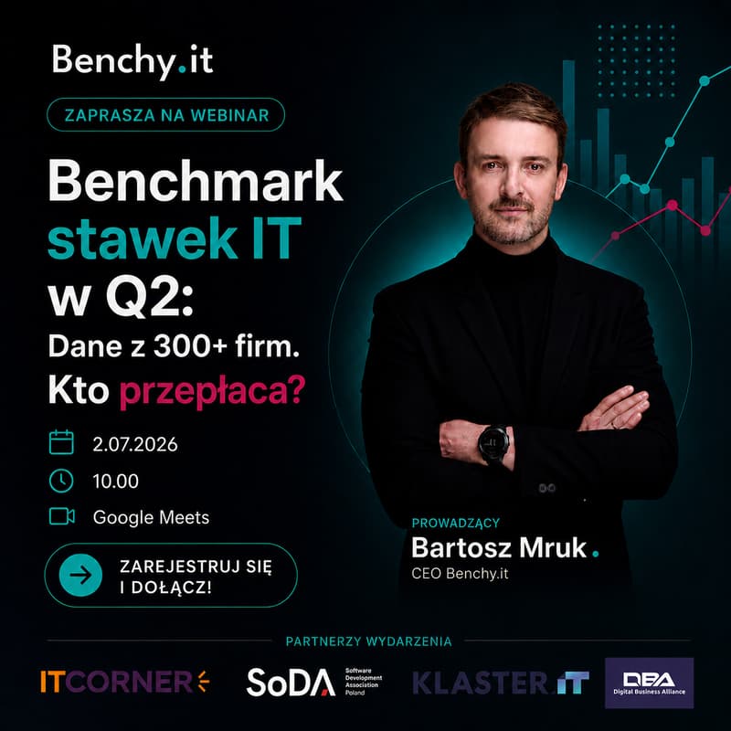 Cover Image for Benchmark stawek IT w Q2: Dane z 300+ firm. Kto przepłaca?