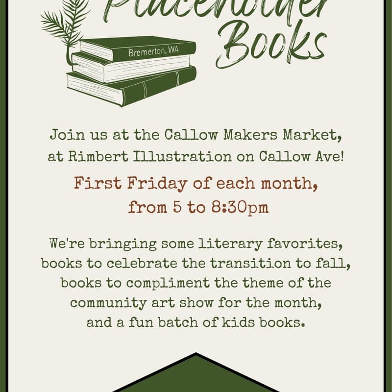 Cover Image for Placeholder Books @ Callow Makers Market (First Friday)