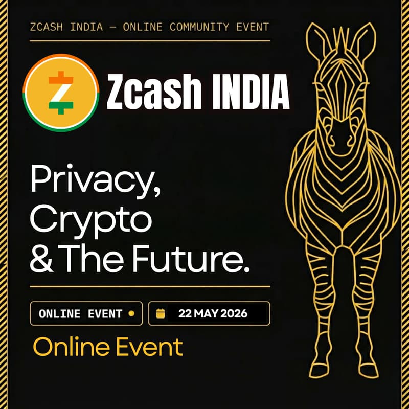 Cover Image for Zcash IND LIVE #02 : Privacy,Crypto& The Future.
