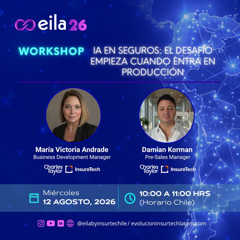 Cover Image for IA en seguros: el desafío empieza cuando entra en producción | Eila26