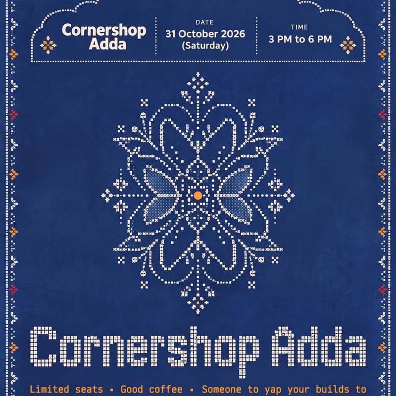 Cover Image for Cornershop Adda - Founders Meet